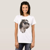 miniatuur schnauzer t-shirt (Voorkant volledig)
