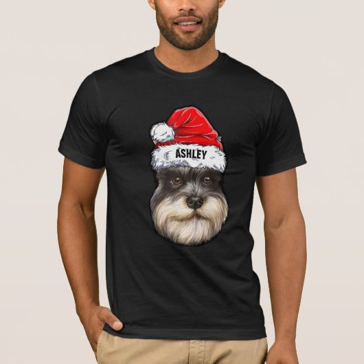Miniatuur Schnauzer Terrier Pet Dog Big T-shirt (Voorkant)