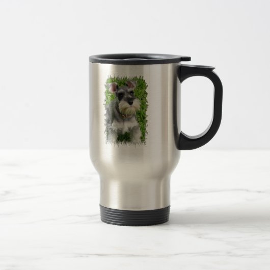 Miniatuur Schnauzer Travel Mug Reisbeker (Rechts)