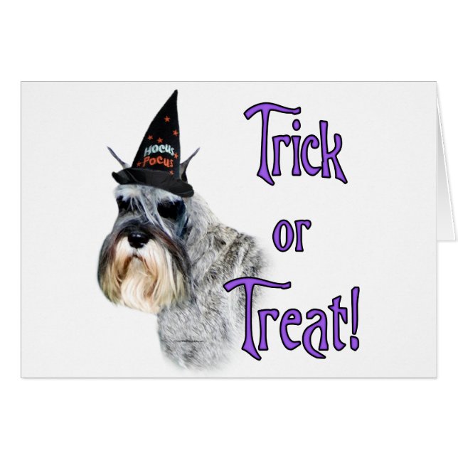 Miniatuur Schnauzer Trick (Voorkant Horizontaal)