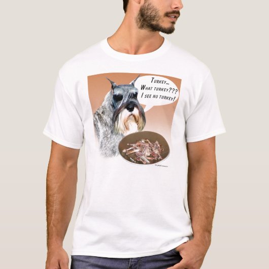 Miniatuur Schnauzer Turkije T-shirt (Voorkant)