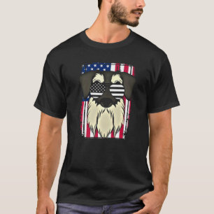 Miniatuur Schnauzer USA Vlag Schnauzer Dog Sunglas T-shirt