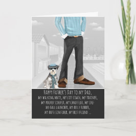 Miniatuur Schnauzer van de Dog Vaderdag Kaart