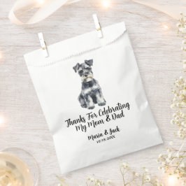 Miniatuur Schnauzer Volledige Kleur Huwelijk van H Bedankzakje