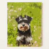 Miniatuur Schnauzer Water Color Art Painting Planner (Achterkant)