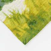 Miniatuur Schnauzer Waterverf Digital Art Fleece Deken (Hoek)