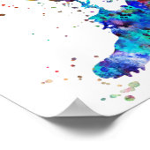 Miniatuur schnauzer, waterverf Miniatuur schnauze Poster (Hoek)