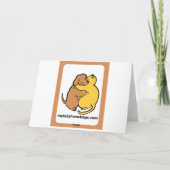 Miniatuur Schnauzer-Wenskaart Kaart (Achterkant)