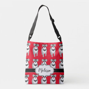 Miniatuur Schnauzers Custom Retro Crossbody Tas