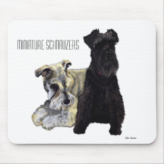 Miniatuur Schnauzers - Mousepad Muismat