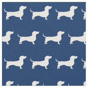 Miniatuur Teckel Weiner Hond Huisdier Marine Blauw Stof