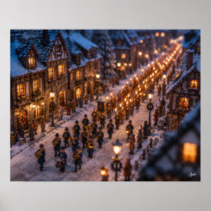 Miniatuur Toortslicht Winterparade Poster