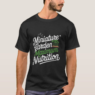 Miniatuur Tuin Boer Spruiten Planten Tuinieren Mi T-shirt