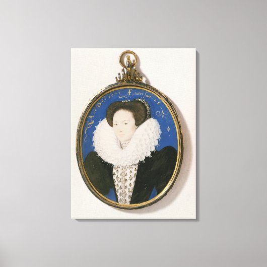 Miniatuur van Arabella Stuart, Duchess of Lennox,  Canvas Afdruk (Voorkant)