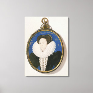 Miniatuur van Arabella Stuart, Duchess of Lennox,  Canvas Afdruk
