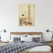 Miniatuur van de "Memorie Turchesche" Canvas Afdruk (Insitu (Slaapkamer))