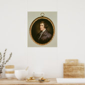 Miniatuur van Edmund Burke, 1795 Poster (Keuken)