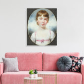 Miniatuur van een jong meisje canvas afdruk (Insitu (Woonkamer))