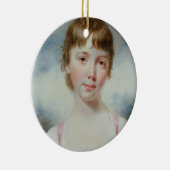 Miniatuur van een jong meisje keramisch ornament (Rechts)