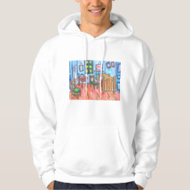 Miniatuur Van Gogh slaapkamer Hoodie