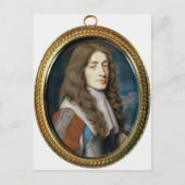 Miniatuur van James II als Hertog van York, 1661 Briefkaart (Voorkant)