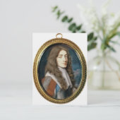 Miniatuur van James II als Hertog van York, 1661 Briefkaart (Staand voorkant)