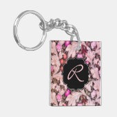  miniatuur van leicester met aangepast monogram sleutelhanger (Voorkant Links)