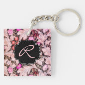  miniatuur van leicester met aangepast monogram sleutelhanger (Achterkant)