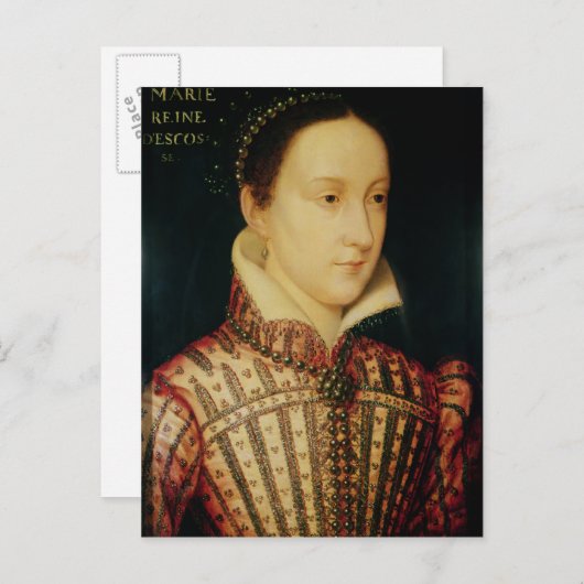 Miniatuur van Mary Koningin van Scots, c.1560 Briefkaart (Voorkant / Achterkant)
