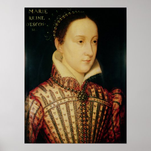 Miniatuur van Mary Queen of Scots, c.1560 Poster (Voorkant)