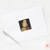 Miniatuur van Mary Queen of Scots, c.1560 Vierkante Sticker (Envelop)