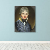 Miniatuur van William Howe de Lancey (d.1815), Cor Canvas Afdruk (Insitu (Houten vloer))