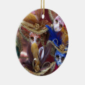 miniatuur Venetiaanse maskers Keramisch Ornament (Rechts)