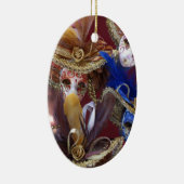 miniatuur Venetiaanse maskers Keramisch Ornament (Rechts)