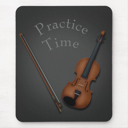 Miniatuur Viool & Bow Gepersonaliseerde String Spe Muismat (Voorkant)