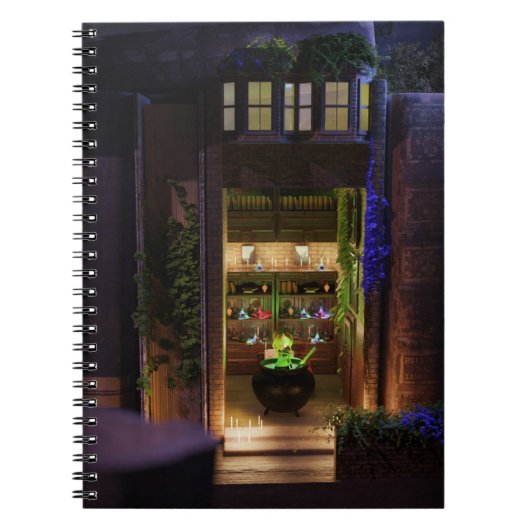 Miniatuurboek nook diorama - cauldron boeit me notitieboek (Voorkant)