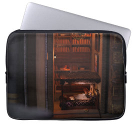 Miniatuurboek nook diorama - lezen in bed laptop sleeve