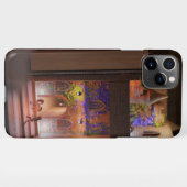 Miniatuurboek nook diorama - zwaardgevecht iPhone hoesje (Achterkant horizontaal)