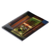 Miniatuurboekenplank - wituurtje notitieboek (Linkerzijde)