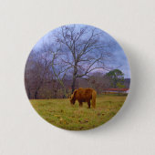 Miniatuurbruine paardenroesthemel ronde button 5,7 cm (Voorkant)