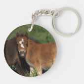 Miniatuurgewassen in gras sleutelhanger (Achterkant)