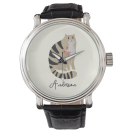 miniatuurkat voor het slachten van geluid horloge