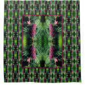 Miniatuurlijn sluit Abstract patroon af Douchegordijn (Voorkant)