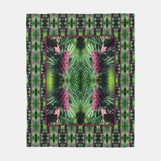 Miniatuurlijn sluit Abstract patroon af Fleece Deken (Voorkant)