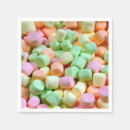 Miniatuurmarshmallows Servet (Voorkant)
