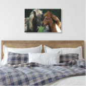Miniatuurpaarden die canvas afdruk (Insitu (Slaapkamer))