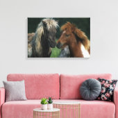 Miniatuurpaarden die canvas afdruk (Insitu (Woonkamer))
