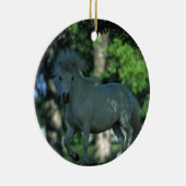 Miniatuurpaarden die in de bomen staan keramisch ornament (Rechts)