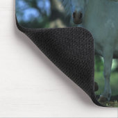 Miniatuurpaarden die in de bomen staan muismat (Hoek)