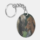 Miniatuurpaarden die sleutelhanger (Voorkant Links)